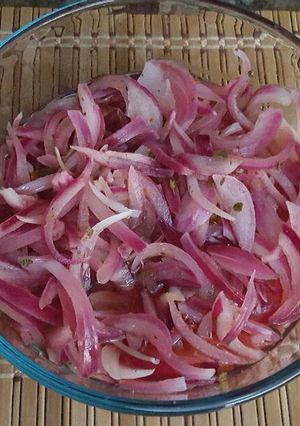 Una foto de Cebollas curtidas