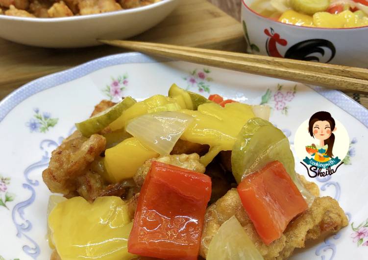 Langkah Mudah Menyiapkan Ayam Goreng Asam Manis ala Korea Yang Lezat
