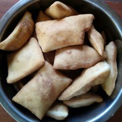 A picture of Home made Mandazis.