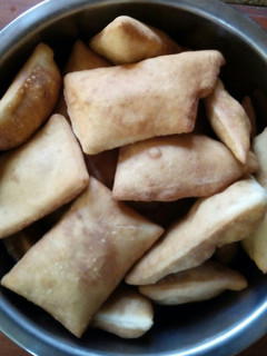 A picture of Home made Mandazis.