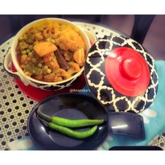 A picture of Cauliflower Sabji/Aloo-Phulkopir Dalna: Typical Bengali Style (No Onion-Garlic).