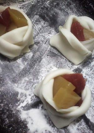 Una foto de Rosas de Membrillo y Batatas