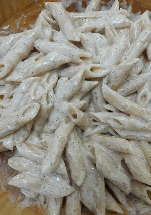 صورة لوصفة معكرونة باللبن (زبادي)