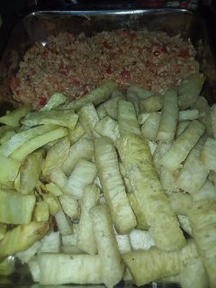 A picture of Fried yam.