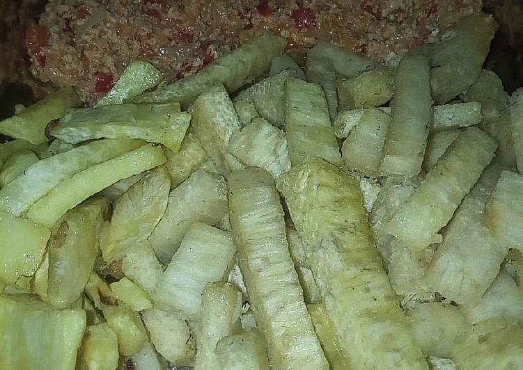 Steps to Prepare Ultimate Fried yam | Satisfyingrecipe.web.app