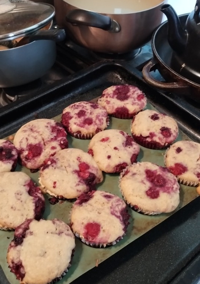 Una foto de Muffins de frambuesa