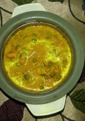 A picture of Kachchi Haldi ki Sabji.