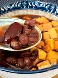Ginger Sweet Potato and Red Bean Soup