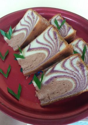 Foto resep 1. Cake Zebra putih telur