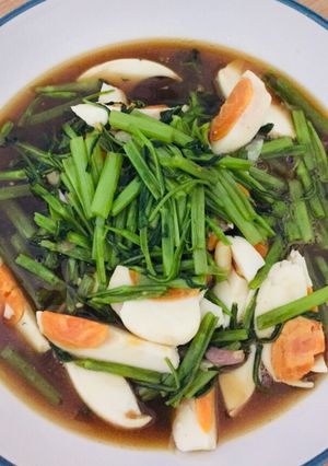 รูปของ ผัดผักบุ้งไข่เค็ม