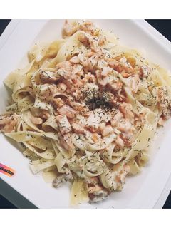Une photo de Tagliatelle au saumon fumé