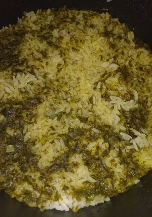 Una foto de Arroz al cilantro