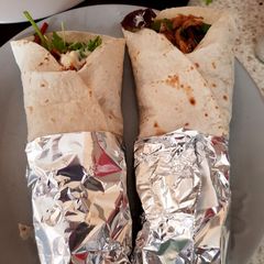A picture of My Pulled Pork Wraps 😀.