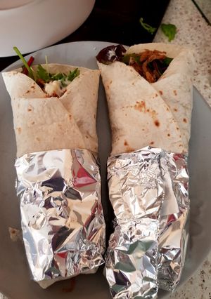 A picture of My Pulled Pork Wraps 😀.