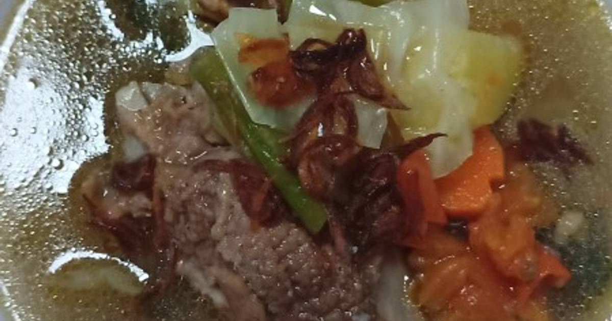 Resep Sop Tulangan Plus Sambal Kecap Oleh Rahayu Cookpad