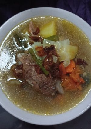 Foto resep Sop tulangan plus sambal kecap