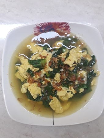 Resep Tumis sawi hijau telur orak arik Anti Gagal