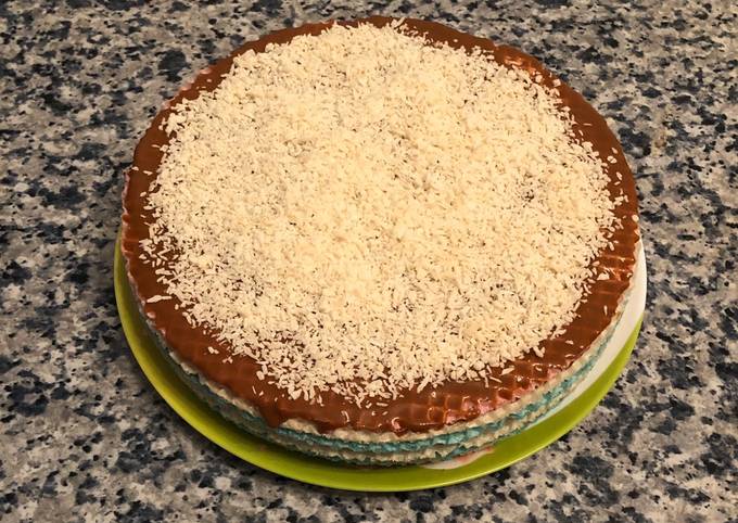 Вафельный торт со сгущенкой — рецепт с фото пошагово + отзывы