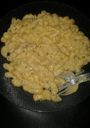 Una foto de Mac & cheese livianos y súper ricos