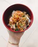 Xôi thịt bằm - Xúc xích