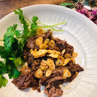 Japanese Wagyu Beef Fry With Garlic And Butter Soy Sauce Recipe By Aunty Eiko S International Cuisine Experience Cookpad