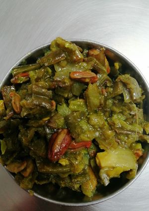 A picture of Broad beans curry (chikkudu Kaya kura).