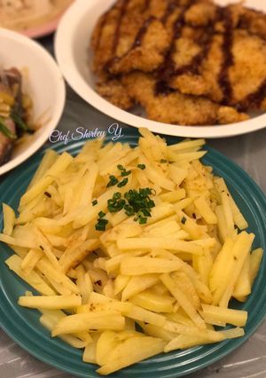 簡易家傳炒薯仔條 的食譜成品照片