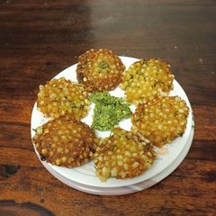 A picture of Hirvi Mirchi Cha Farali Thecha --- A Zesty & Spicy Maharashtrian Accompaniment.