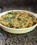 Creamed Sweet Corn with Spinach and Coconut Milk