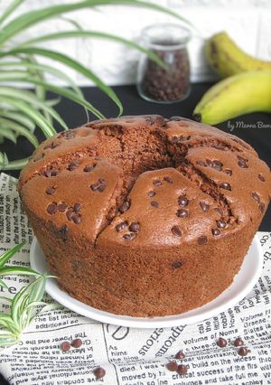 Foto resep Banana Chocolate Chiffon Cake