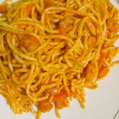 A picture of Spaghetti jollof recipe.