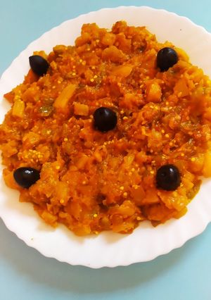 صورة لوصفة شكشوكة الباذنجان