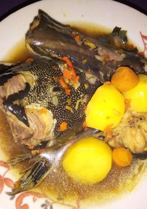 A picture of Catfish peppersoup.