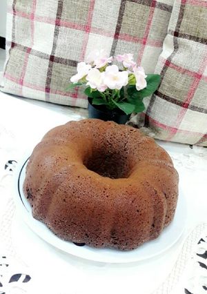 صورة لوصفة كيكة الكاكاو والنسكافيه