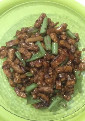 Foto resep Tumis tempe buncis bumbu iris