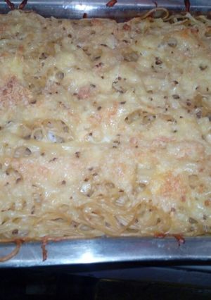 Una foto de Pastel de fideos