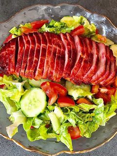 Hình của món Eatclean/ Salad Ức Ngan Hun Khói Nga.
