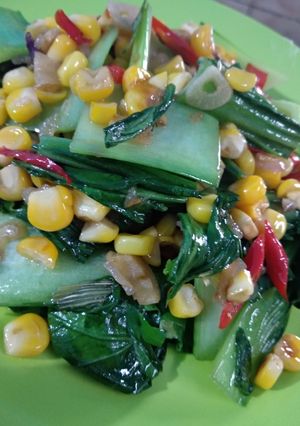 Foto resep Tumis Pakcoy Jagung Manis Sederhana Mudah