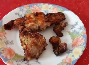 Foto principal de Conejo al ajillo en airfryer