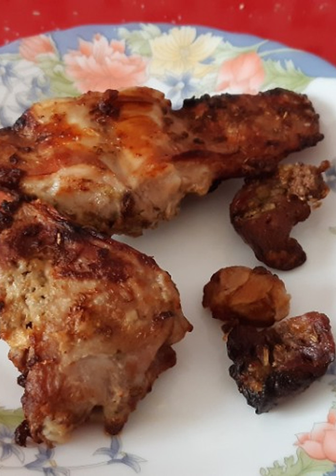 Una foto de Conejo al ajillo en airfryer