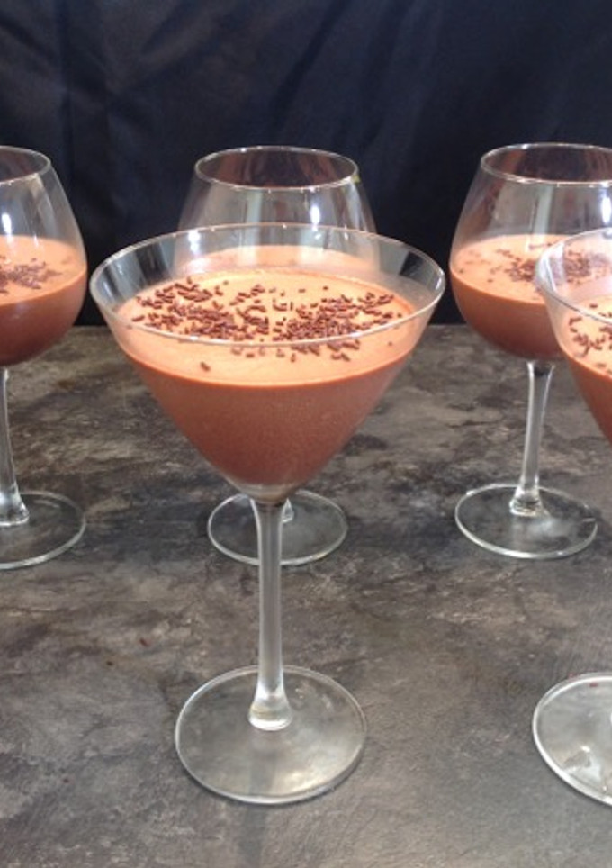 Una foto de Panacotta de Chocolate