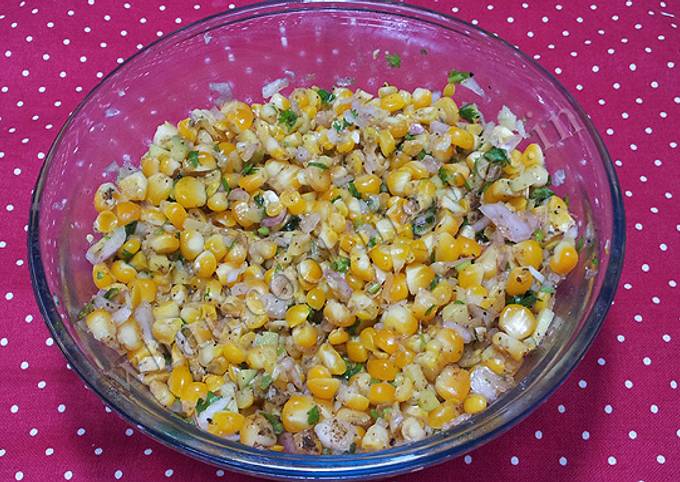 Easiest Way to Prepare Homemade #week3 of5- Non junk starter-Corn and
mango salad