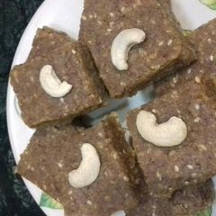 A picture of Til aate ki gurd vaali barfi.
