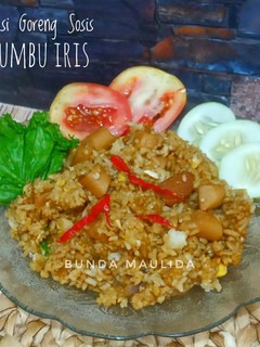 Foto resep Nasi Goreng Sosis Bumbu Iris