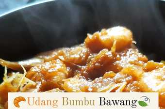 Resep UDANG BUMBU BAWANG ala Kitchentaste (Garlic Onion Prawn) Sederhana Dan Enak