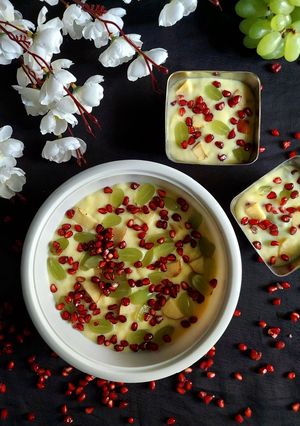 A picture of Summer special Fruit custard.