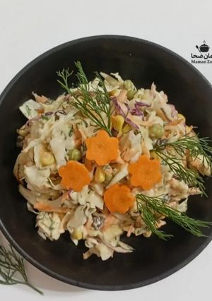 عکسی از دستور سالاد کلم سفید و هویج