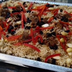 A picture of Mutton Afghani pulao.