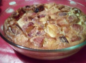 Une photo de Clafoutis aux nectarines et thym