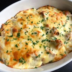 A picture of Corn Rice & Salmon Doria.